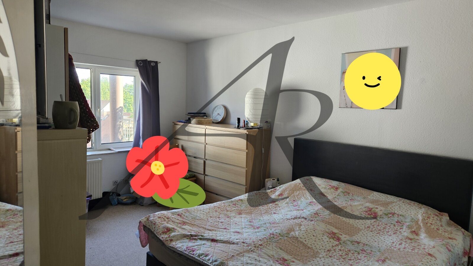 individuelle 5-Zimmer-Wohnung mit Balkon und 2 Bädern