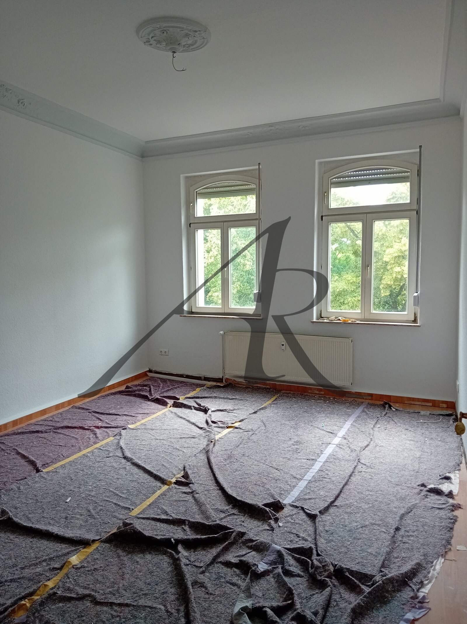 Wohnzimmer mit Stuck Wohnzimmer mit Stuck