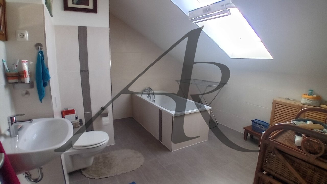 Tageslichtbad mit Badewanne und Dusche Tageslichtbad mit Badewanne und Dusche