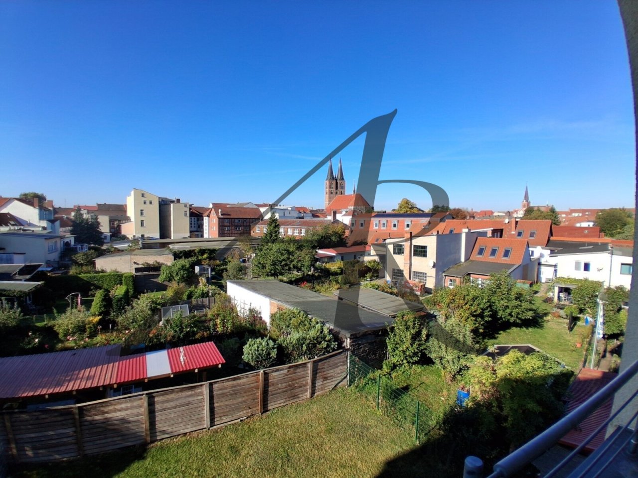 Blick vom Balkon